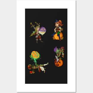 Halloween Mini Stickers Posters and Art